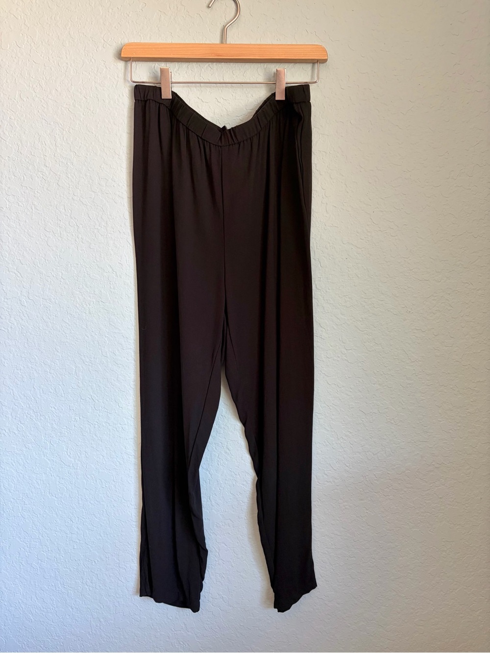 Eileen Fisher black silk pants size M